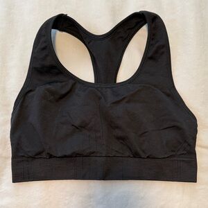 Champion Black Racerback Support Sports Bra with Wide Elastic Band